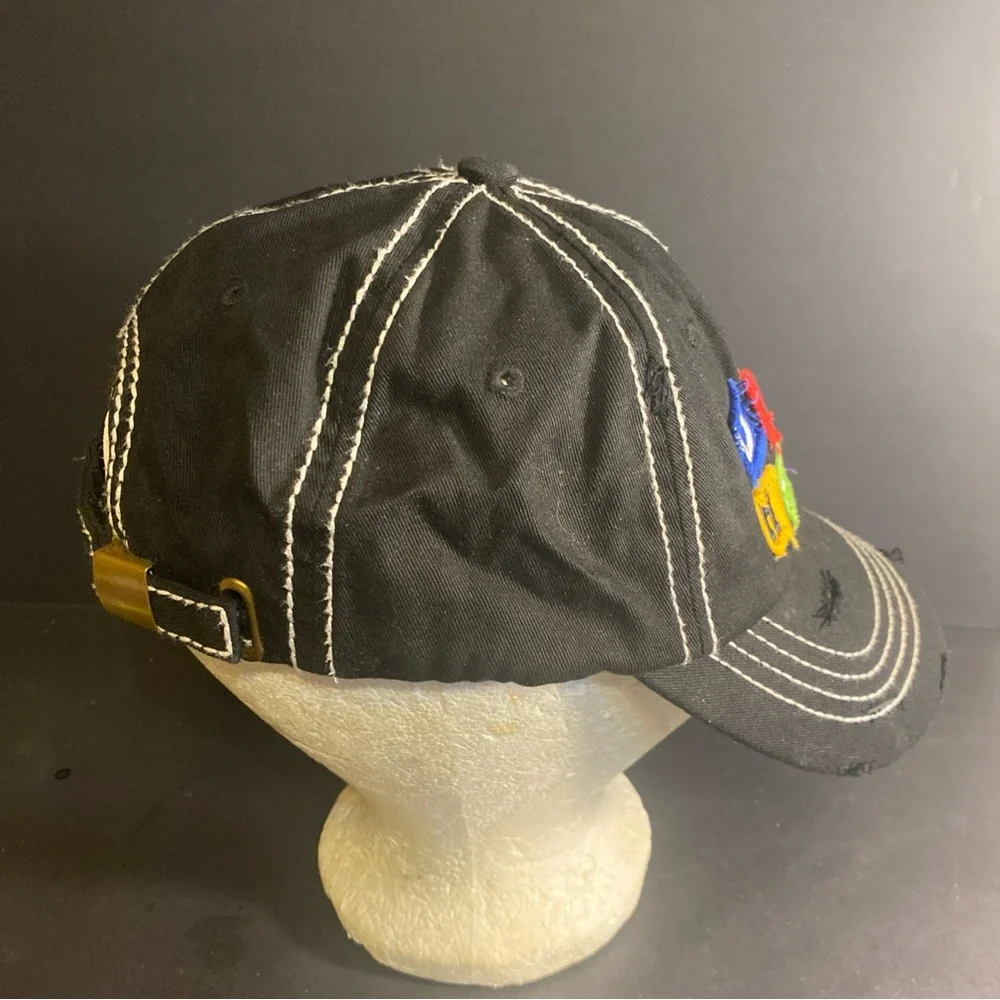 House Of Commons‎ “Drip Hard” Adjustable Hat Distressed OSFM Patchwork Nos